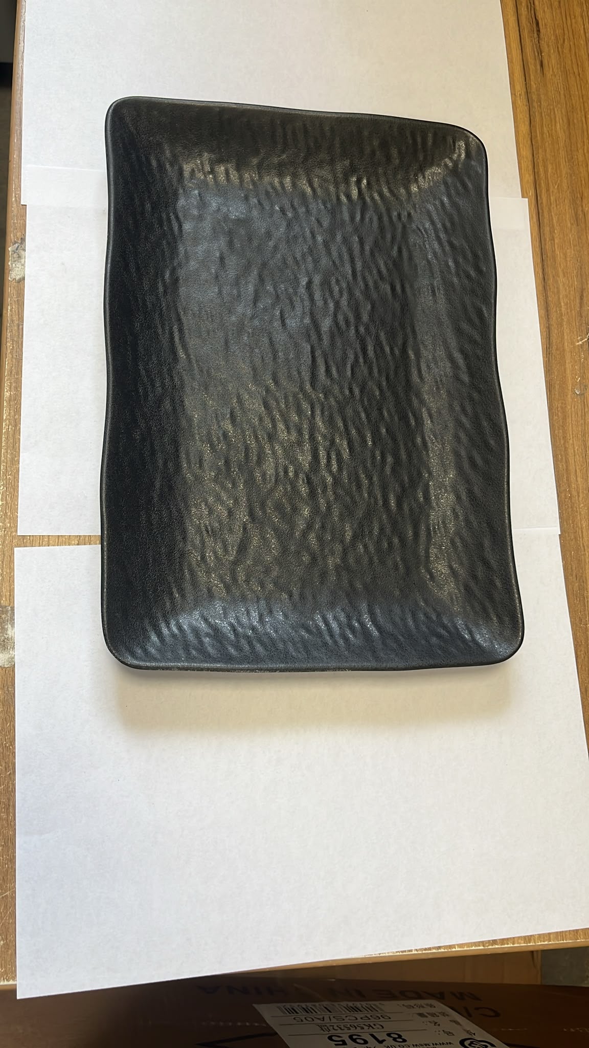 Black plate 194 Gram 18x 26 cmSKU 8195