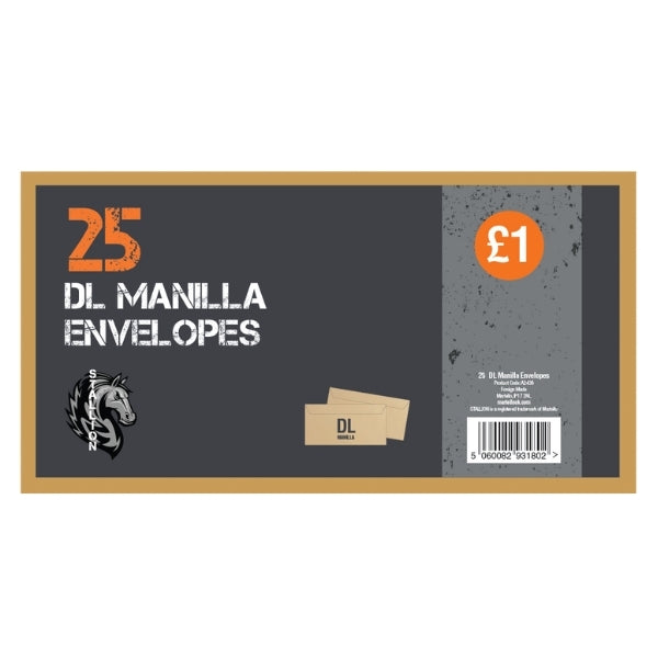 OOP! DL Manila Envelopes Pack of 25 A2438 (Large Letter Rate)
