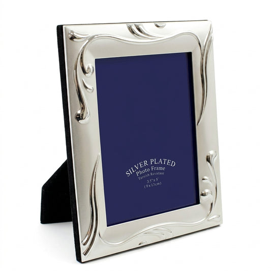 Silver Plated Photo Frame for Treasured Memories Tarnish Resistant 15x20cm 6x8" SKU MW-50197580070448-PP