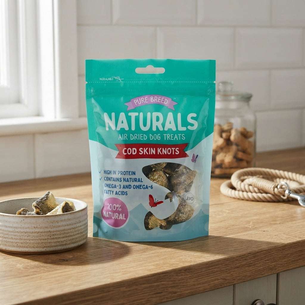 Pure Breed Naturals Cod Skin Knots 45g 64gN SKU 325142