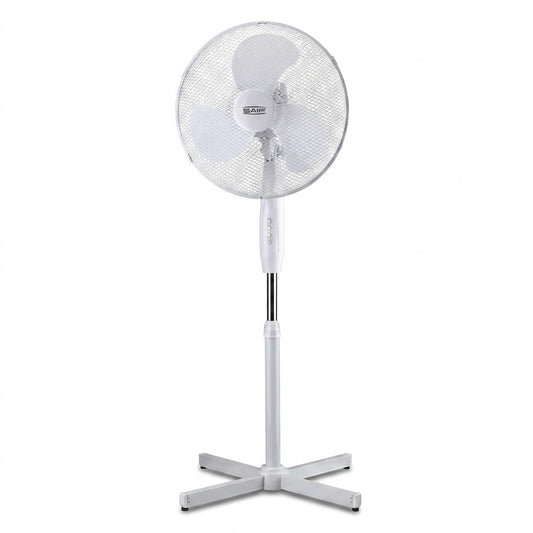 16" Cross Base Stand Fan,Fine Elements  3 Speed Settings, White – SKU COL1022/F1350