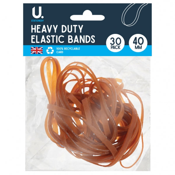 Heavy Duty Elastic Bands Pack of 30 P2304 (Large Letter Rate)