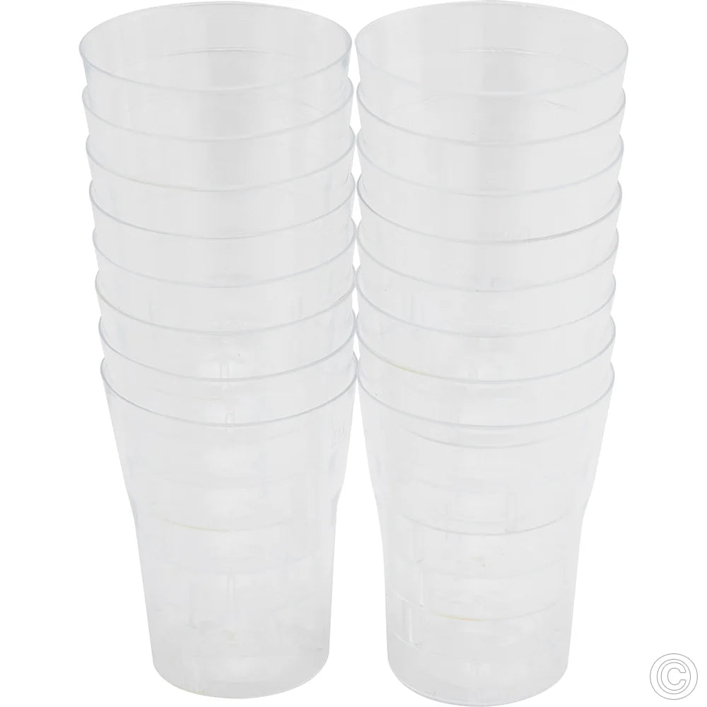 Reusable Plastic Shot Glasses 50ml Pack of 16 ST80577 (Parcel Rate)