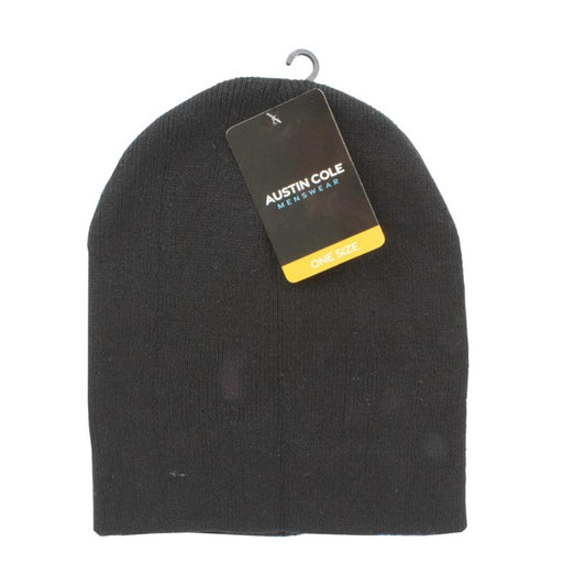 Unisex Men's Winter Beanie Hat One Size Black 323988 (Large Letter Rate)