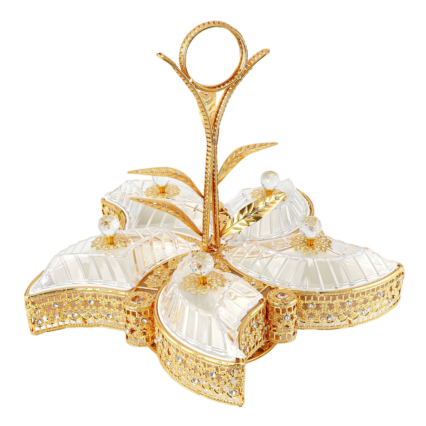 Durane Metal / Plastic Ornate Party Serving Tray Gold E0483-C Clamshell 55 x 46 cm 10679 (Big Parcel Rate)