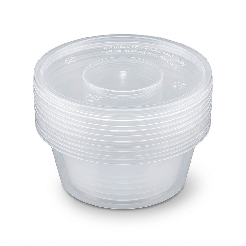 750 ML Round Storage Containers With Lids 147*63 mm MX7015