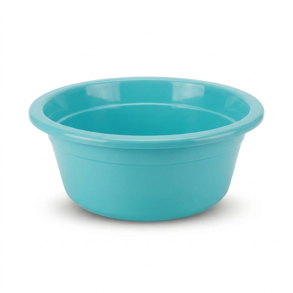 Superb Plastic Wash Basket 39cm Assorted Colours (318g) - Model 8190