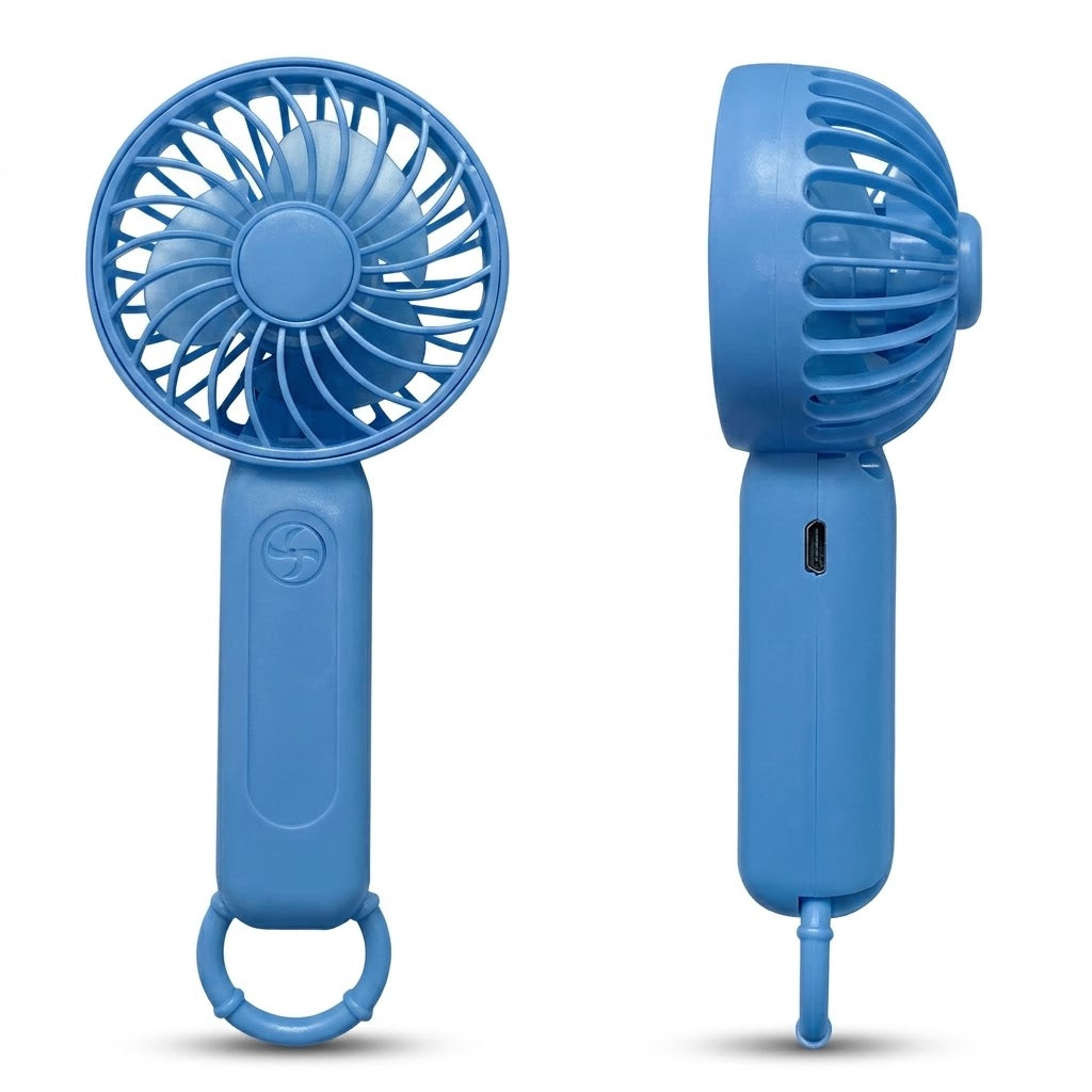 Hand Fan 3-Speed USB-Rechargeable 5V 0.5–1A Portable Mini Fan SG-9061