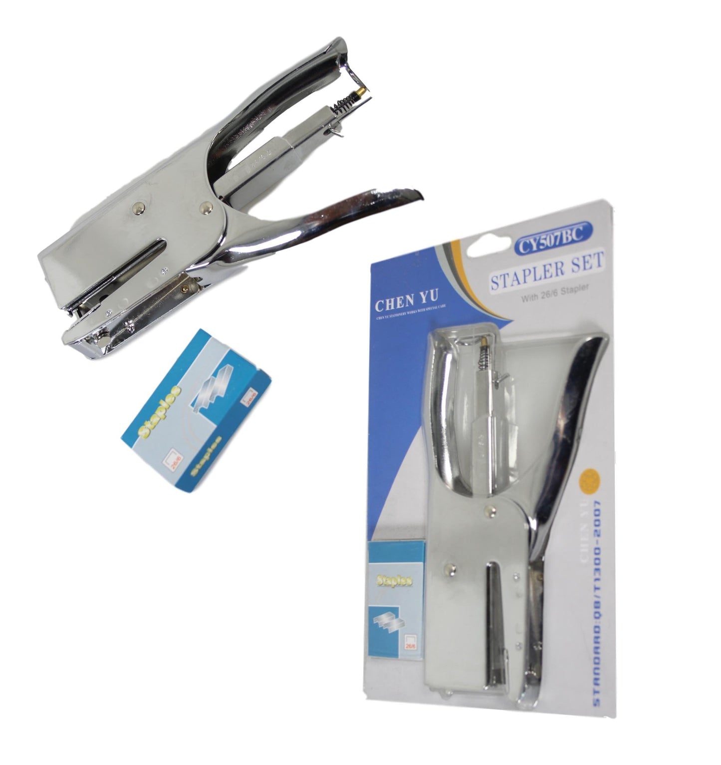 Heavy Duty Metal Stapler with 1 Pack of Staples 26/6 0495 (Parcel Rate)