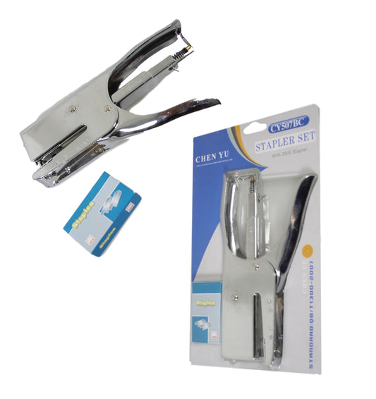 Heavy Duty Metal Stapler with 1 Pack of Staples 26/6 0495 (Parcel Rate)