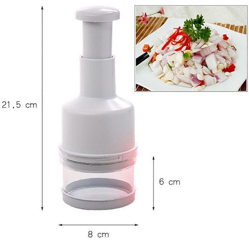 Plastic Kitchen Vegetable Chopper Pressing Cutter Slicer Peeler Dicer 21.5 x 6 x 8cm 1501 (Parcel Rate)
