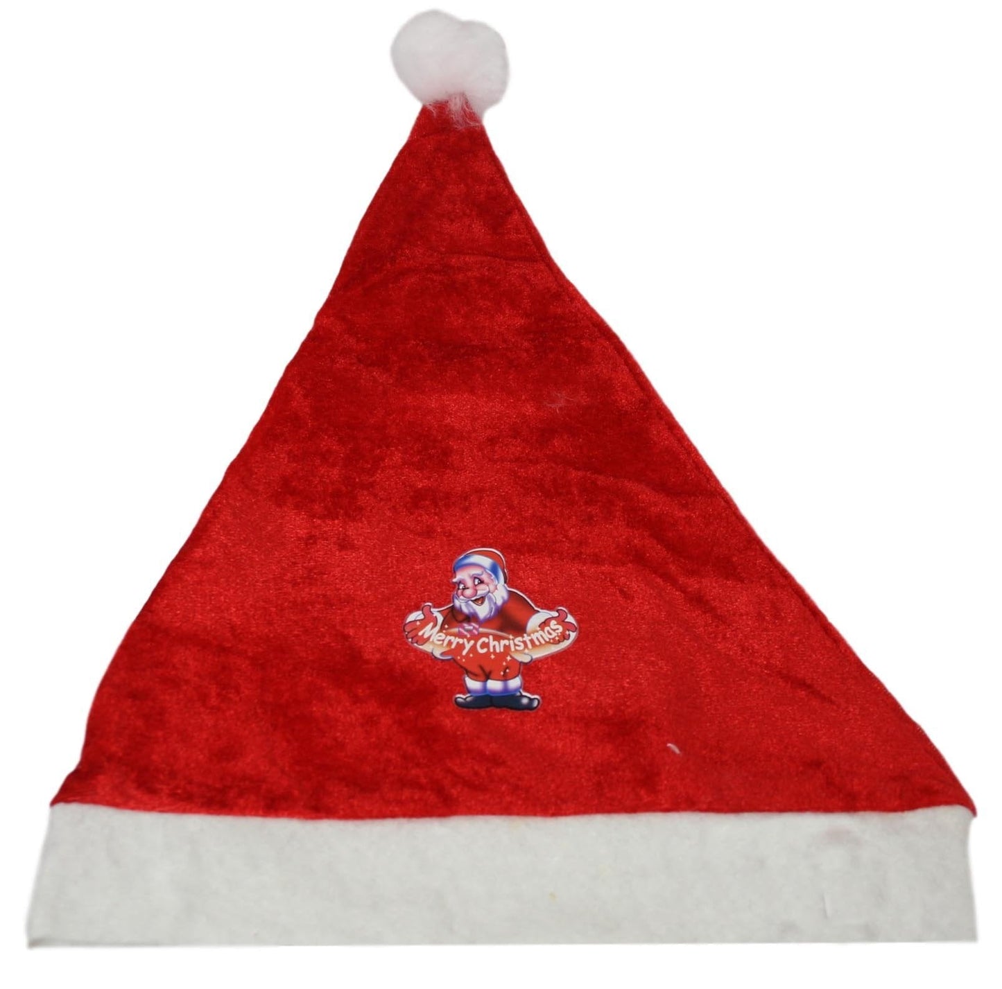 Festive Red Christmas Santa Hat One Size Assorted Designs 1432 (Large Letter Rate)