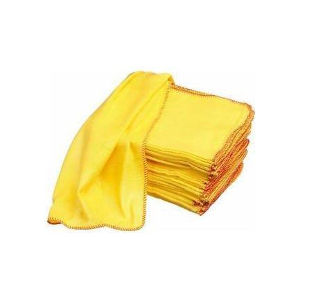 Yellow Duster Cloth  Indoor Household Cleaning 10 x 12" Pack of 15 LL5024