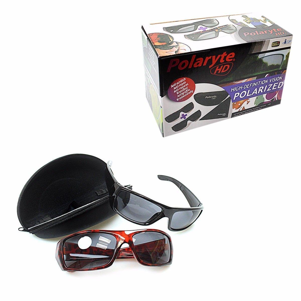 HD Polaryte High Definition Shades/Sun Glasses Pack of 2 4624 (Parcel Rate)