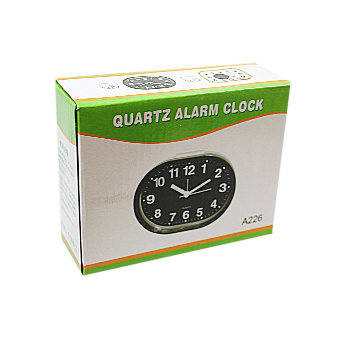 Rectangular Quartz Bedroom Desk Alarm Clock Assorted Colours 4736 A
