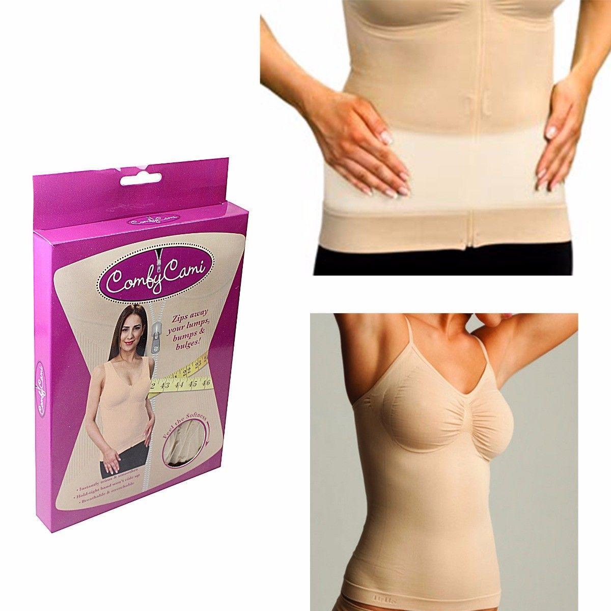 Comfortable Camisole Zip Away Your Lumps Bumps and Bulges Assorted Sizes 4173 (Parcel Rate)