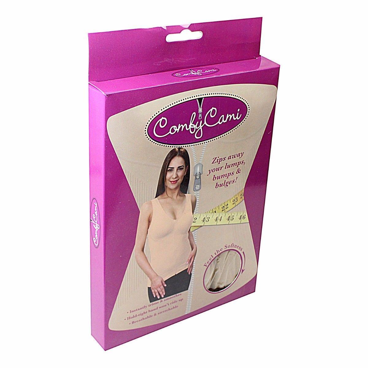 Comfortable Camisole Zip Away Your Lumps Bumps and Bulges Assorted Sizes 4173 (Parcel Rate)