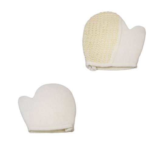 Double Sided Exfoliating Bath Spa Loofah & Towel Mitt Glove 5230 (Large Letter Rate)