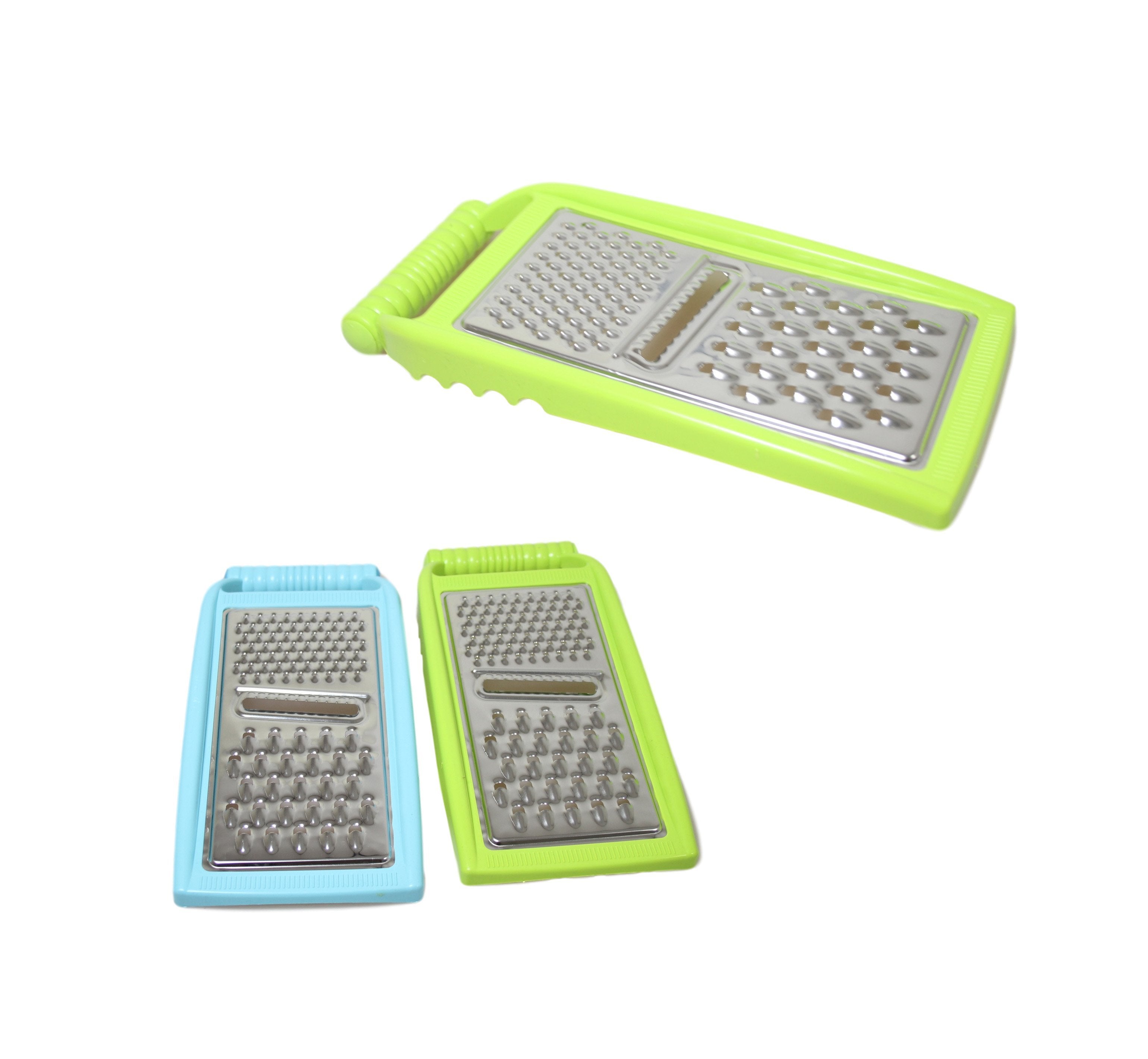 Kitchen Food Grater with Plastic Rim and Handle 21 x 11 cm Assorted Co ...