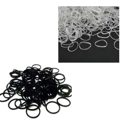 Small Elastic Hair Ties Bobbles Pack of 400 Assorted Colours 6320 A