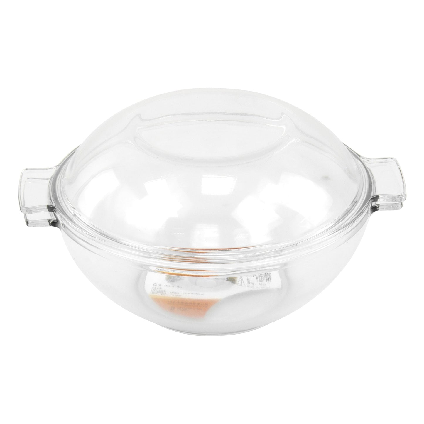 Durane Tempered Glass Dough Bowl with Lid and Handles 1.3L 8965 (Parcel Plus Rate)