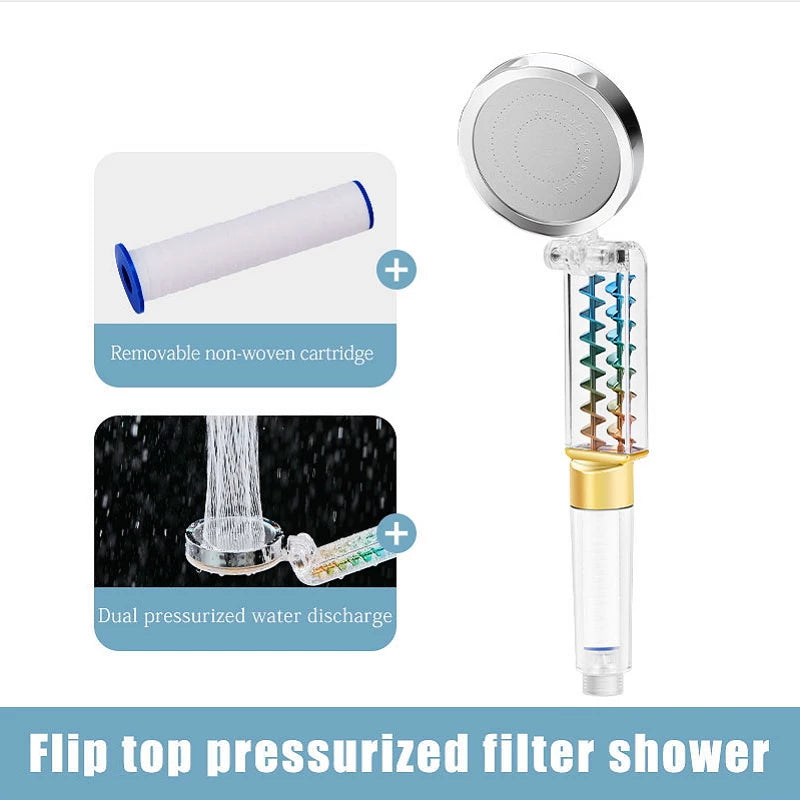 Shower Head Clamshell Flap With Removable Filter Element 6701 (Parcel Rate)