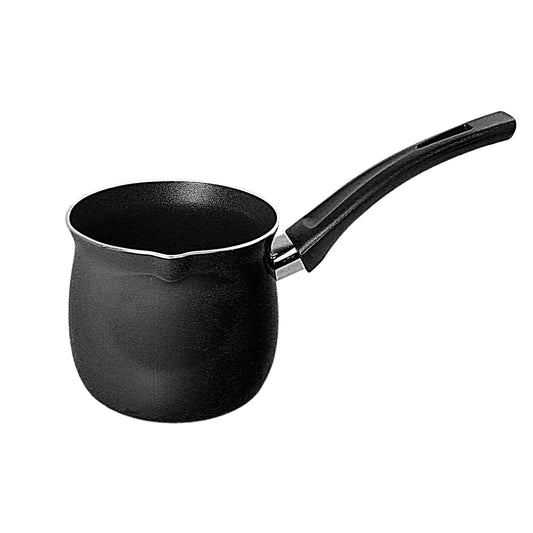 Small Tea / Coffee / Milk Pot Pan with Handle No. 10 10.5 x 23 x 9cm Black 4809 A (Parcel Rate)