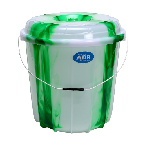20 Litre Tie Dye Design Plastic Bucket Bin with Lid Assorted Colours MX4054 / 786985 A (Big Parcel Rate)p