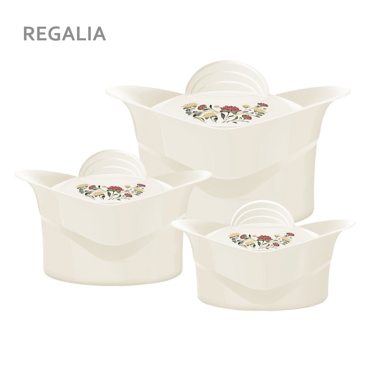 SQ Professional Regalia Insulated Hot Pot Set of 3 2500-3500-5000ml 5848 (Big Parcel Rate)