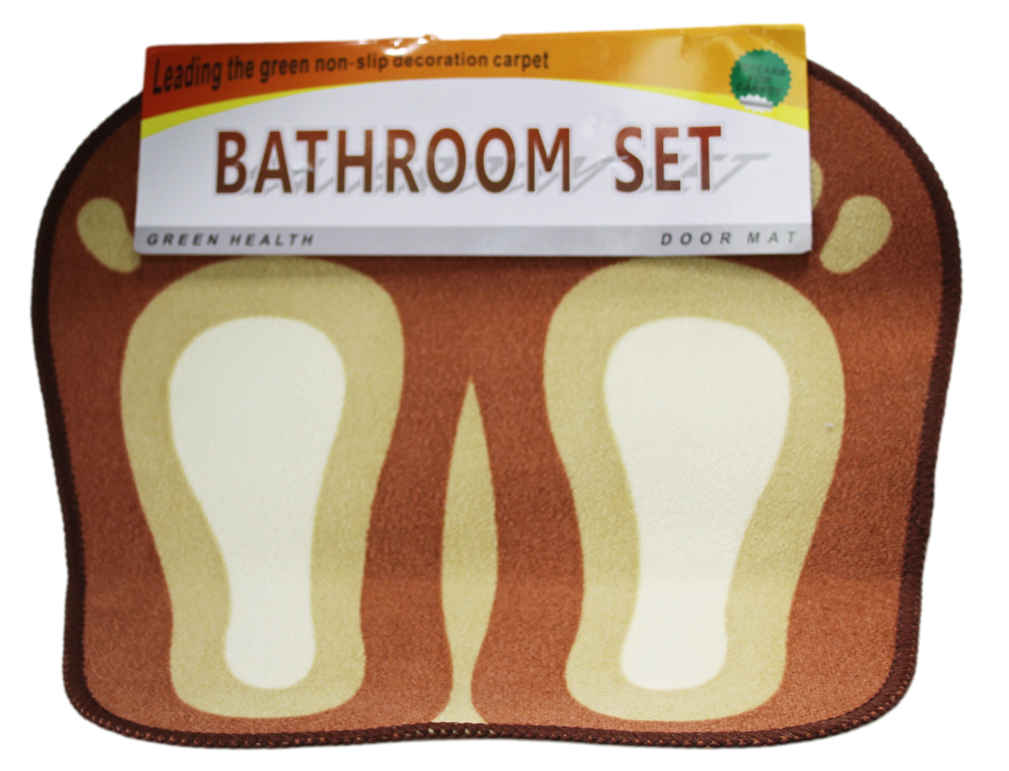 Bathroom Bath / Door Mat with Feet Design 45 x 50cm Assorted Colours 5424 (Parcel Rate)