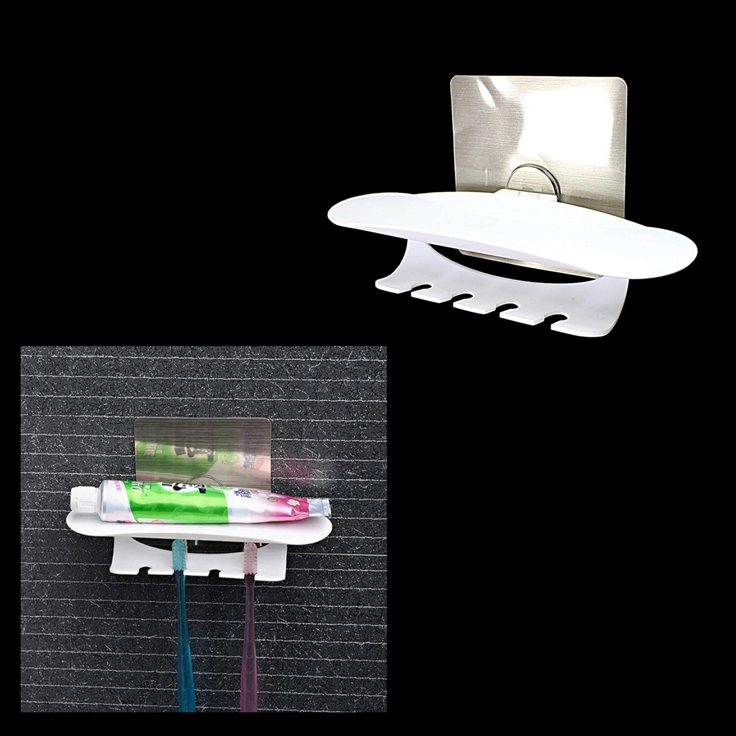 Toothbrush Combination Holder Easy Assemble Bathroom Use 50293 (Parcel Rate)