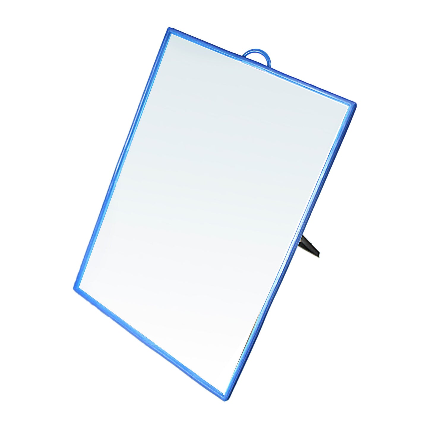 Desk Table Plastic Coloured Border Square Shaped Mirror 30 x 40cm Assorted Colours 0179 (Parcel Rate)
