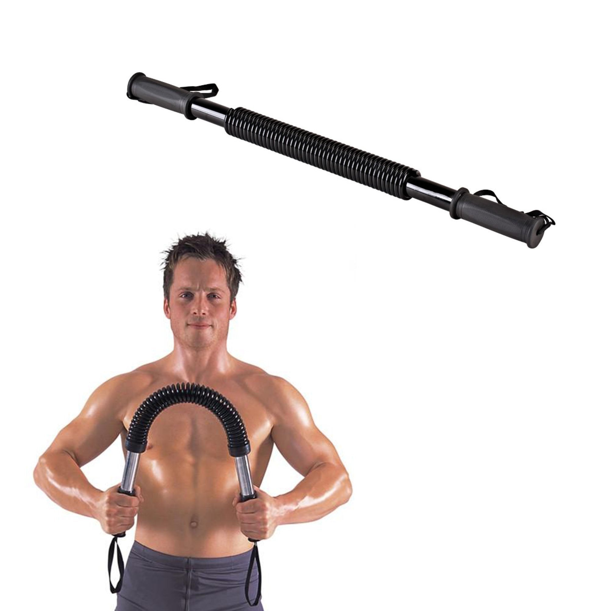 Flexible Power Twister KG Stretch Spring Bendy Bar Gym Exercise 40kg 1 ...