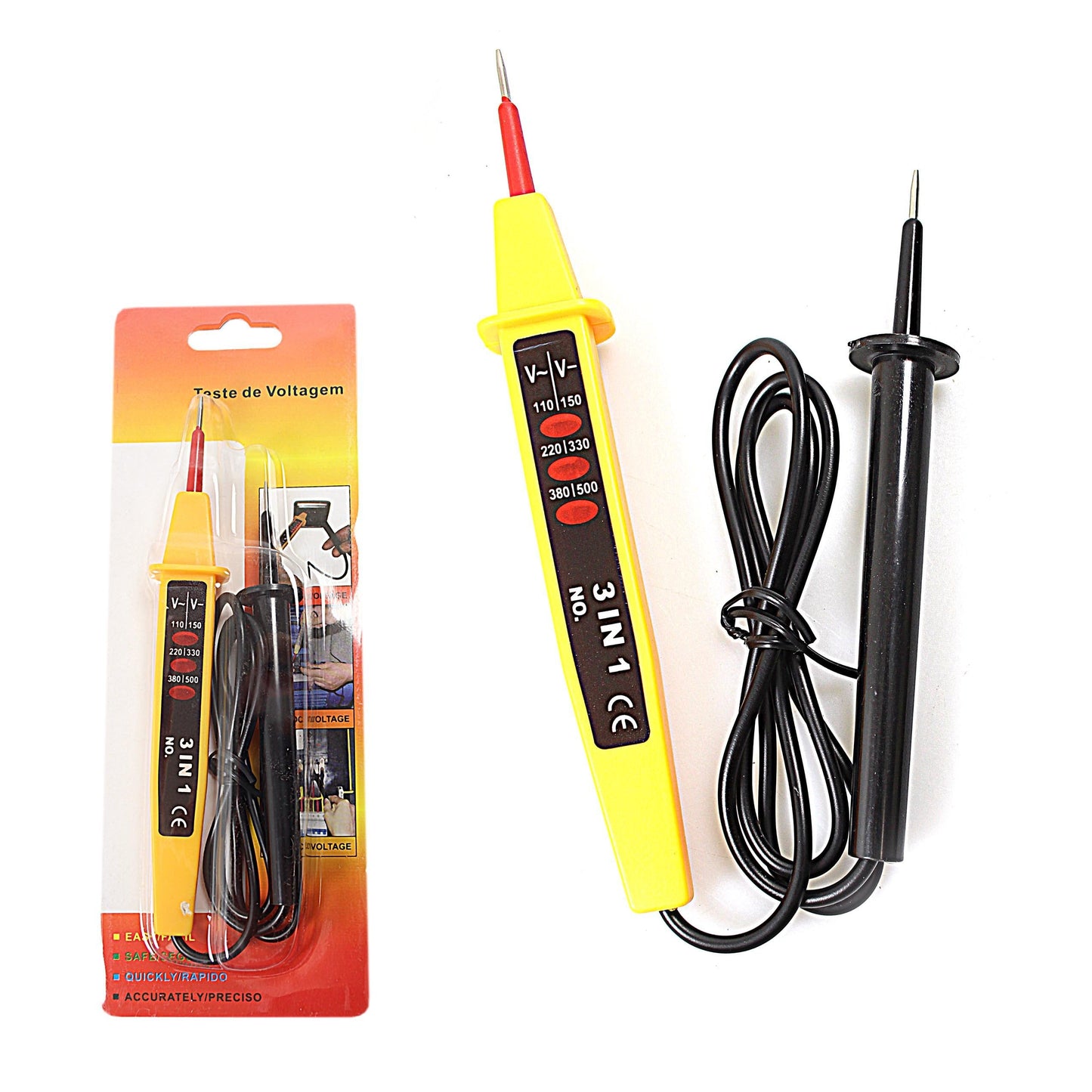 3 In 1 Electrical Voltage Circuit Tester Tests AC and DC Voltage 4948 (Parcel Rate)