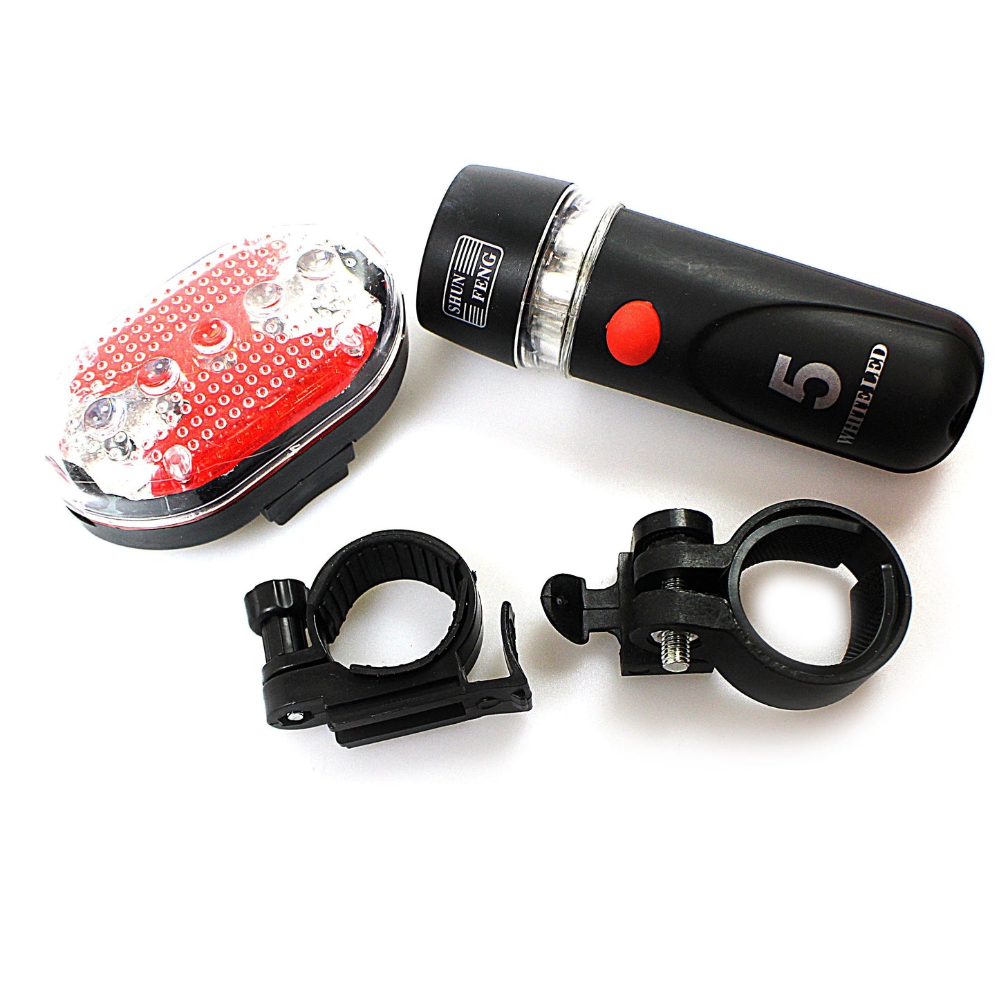Bicycle Bike LED Head Light Pack of 4 0527 (Parcel Rate)