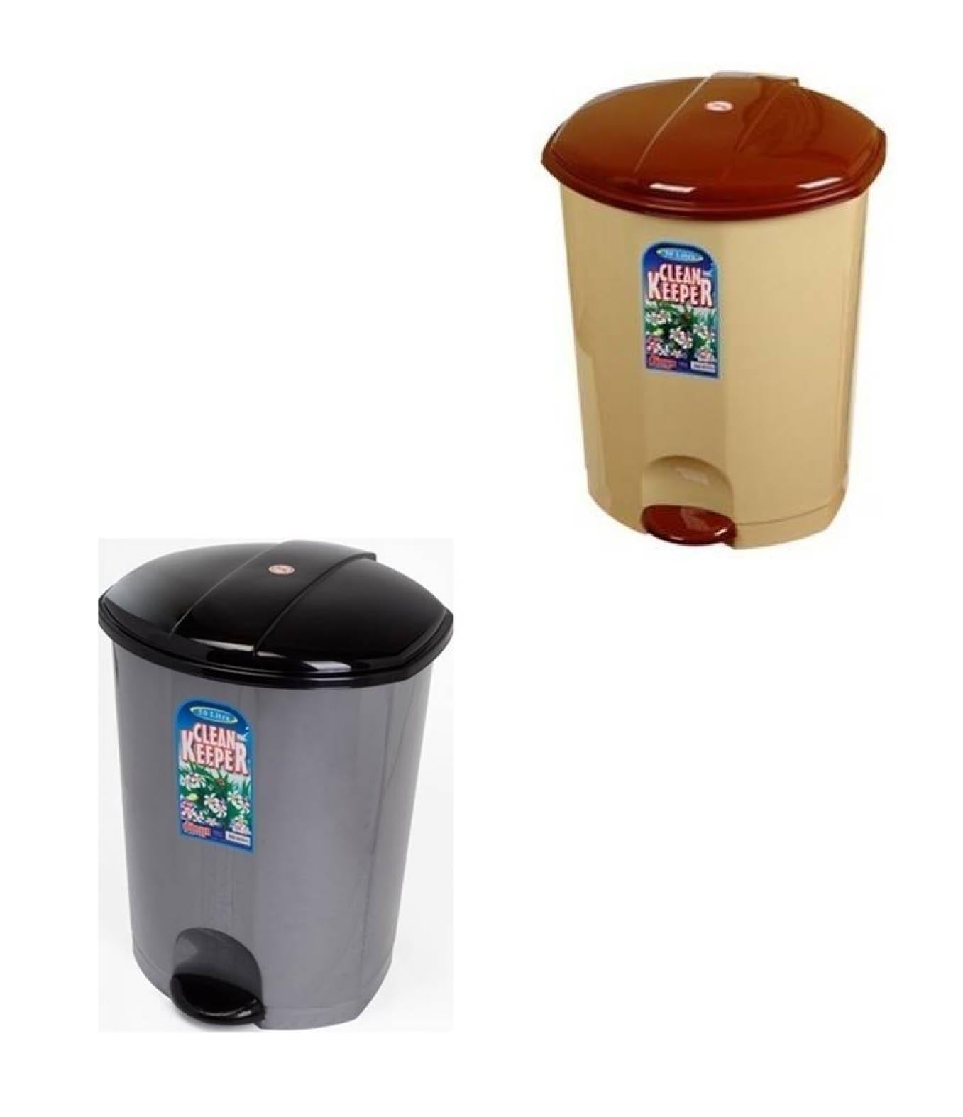 Home Kitchen Rubbish Pedal Bin Clean Keeper Mixed Colour Pedal Bin 30 Litre x 1 D01014/PB30