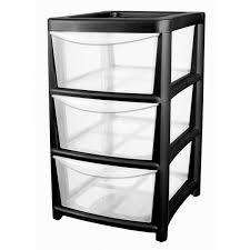 3 Tier Plastic Storage Drawer Tower Unit Storage Box Clear 61 x 36 x 40 cm LL5222 (Big Parcel Rate)