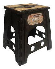 Plastic Medium Folding Stool H 28 x 28cm Assorted Colours K0271 / THL978