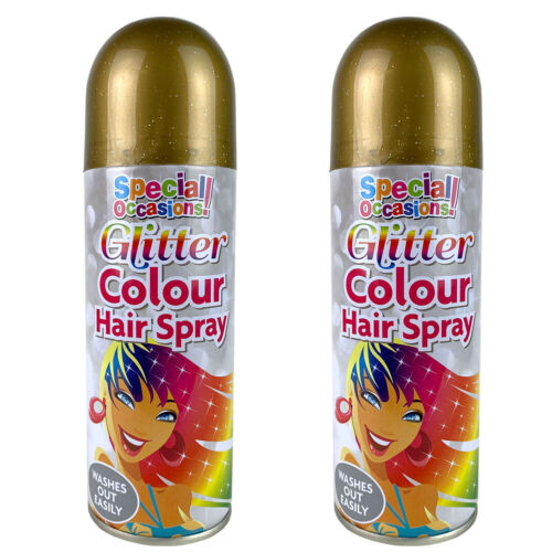 Rapide Washable Glitter Colour Hairspray 200ml Assorted Colours 5509 (Parcel Rate)