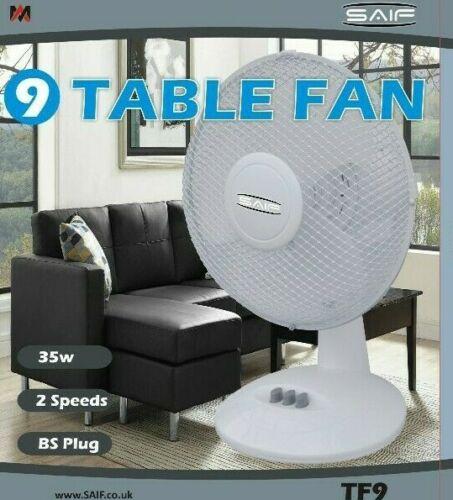 SAIF 9 Inch Electric Table Desk Fan 35W TF9 (Big Parcel Rate)