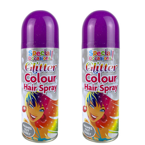 Rapide Washable Glitter Colour Hairspray 200ml Assorted Colours 5509 (Parcel Rate)