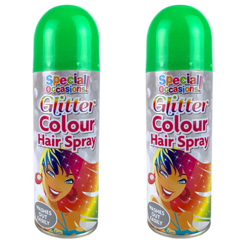 Rapide Washable Glitter Colour Hairspray 200ml Assorted Colours 5509 (Parcel Rate)