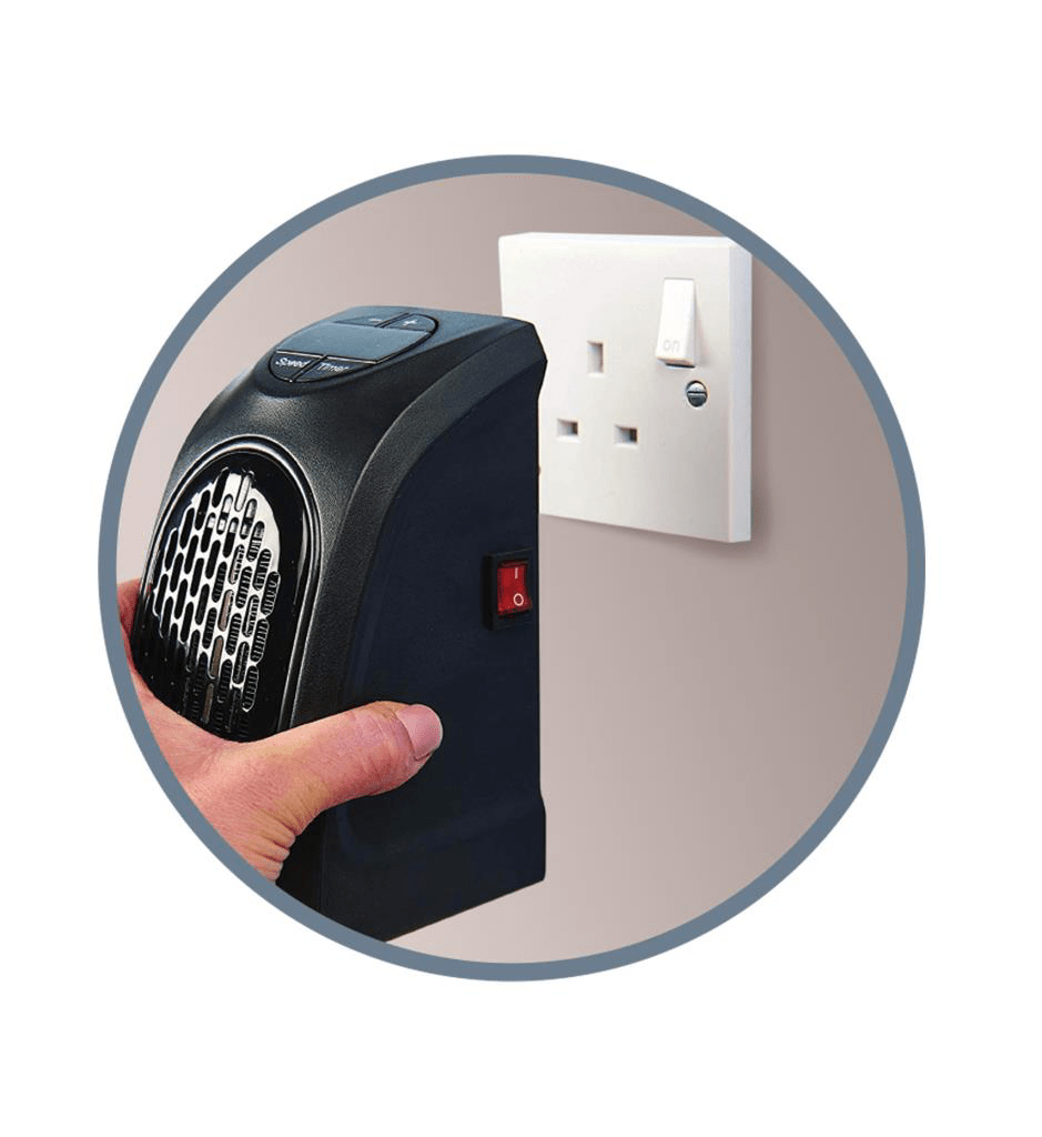 DGI Powatron Plug In Heater 400W 12.4 x 16.05 x 8.55 cm 1172 A (Parcel Rate)